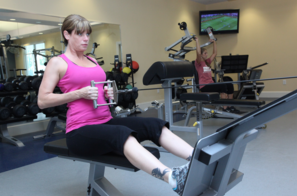 Women Working out at the Brunswick Forest Fitness & Wellness Center