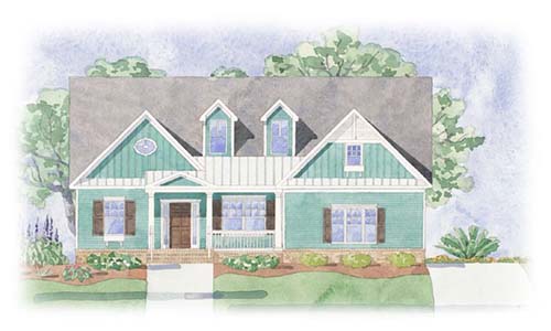 Broadway At Brunswick Forest Exterior Watercolor