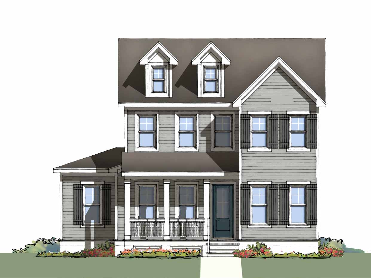 The Wentworth at Brunswick Forest - front elevation 3